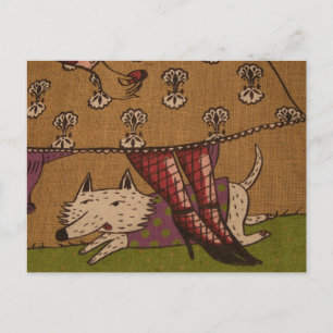 Cartão Postal Cartão-postal de Ilustração de Cachorro