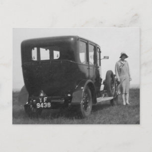 Cartão Postal Cartão-postal de Imagem Preto e Branco da Lady & C