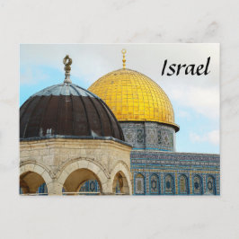 Cartão Postal Cartão-postal de Israel com fotografia do Domo da 