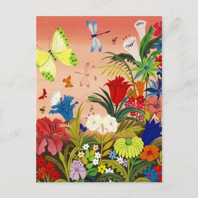 Cartão Postal Cartão-postal de jardim bonito (Frente)