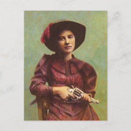 Cartão Postal Cartão-postal de Lady Outlaw Vintage