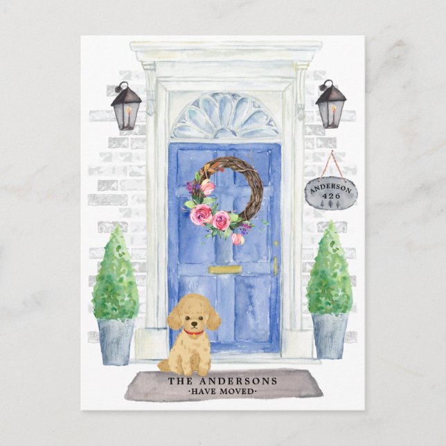 Cartão Postal Cartão-postal de lançamento de movimentação de poo (Frente)