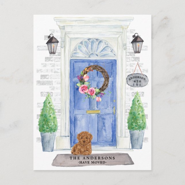 Cartão Postal Cartão-postal de lançamento de movimentação de poo (Frente)