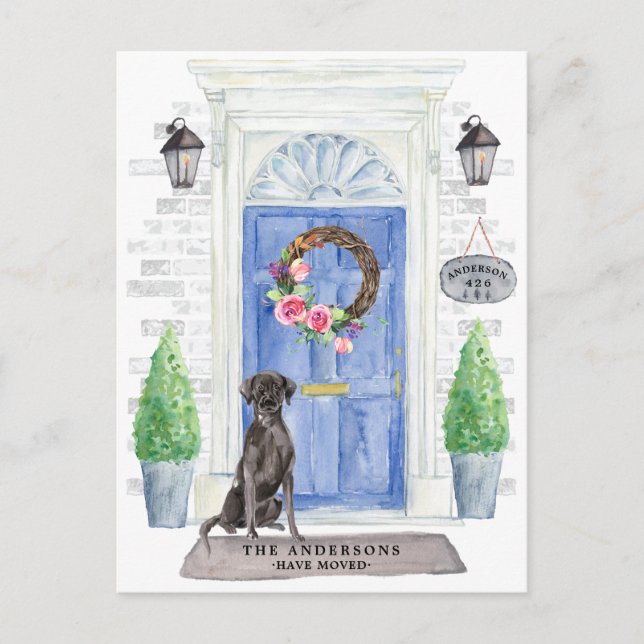 Cartão Postal Cartão-postal de lançamento de movimentação do lab (Frente)