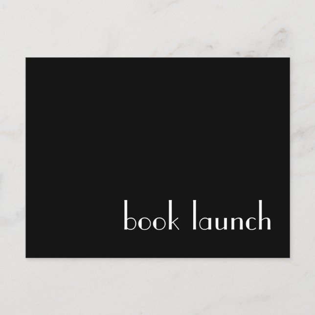 Cartão Postal Cartão-postal de lançamento do livro (Frente)