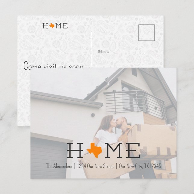 Cartão Postal Cartão-postal de lançamento móvel Orange HOME Texa (Frente/Verso)