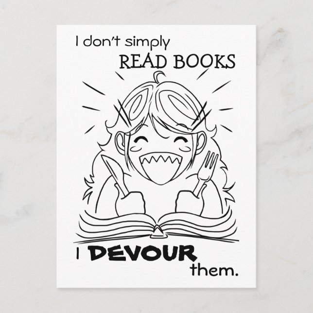 Cartão Postal Cartão-postal de leitora (Frente)