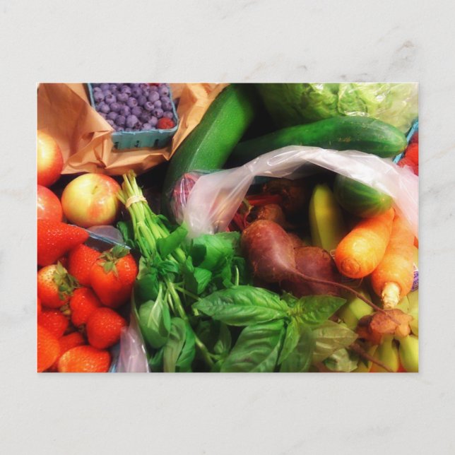 Cartão Postal Cartão-postal de lembrete saudável (Frente)