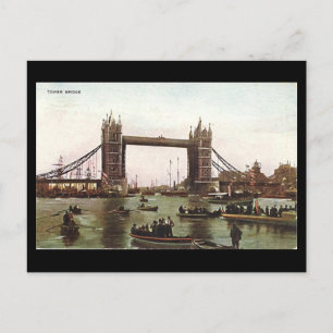 Cartão Postal Cartão-postal de Londres Antigo - Ponte Torre