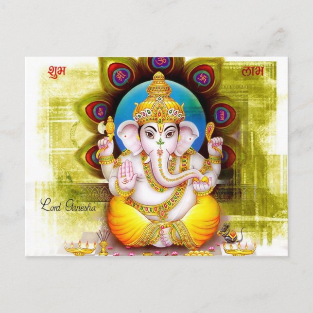Cartão Postal Cartão-postal de Lord Ganesha (Frente)