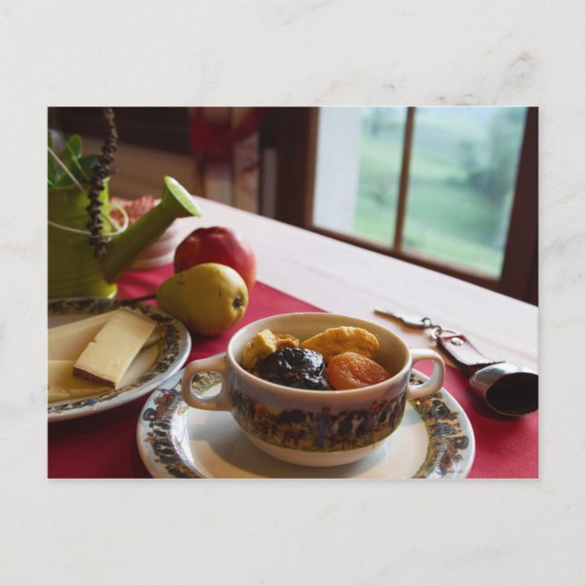 Cartão Postal Cartão-postal de Maçã de Queijo com Fruta de Cerea (Frente)