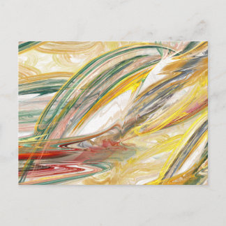 Cartão Postal Cartão-postal de mancha de pintura abstrato