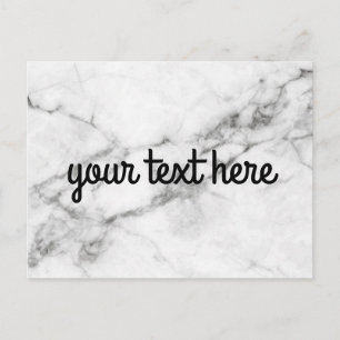 Cartão Postal Cartão-postal de mármore personalizado