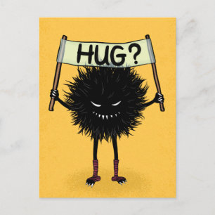Cartão Postal Cartão-postal de Mau de Hug Hug Monster