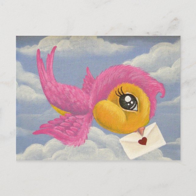 Cartão Postal Cartão-postal de mensagem de amor (Frente)