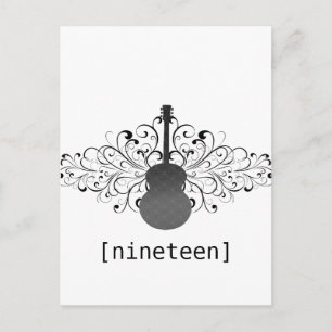 Cartão Postal Cartão-postal de Mesa de violão para espirais de c