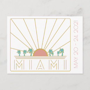 Cartão Postal Cartão-postal de Miami Bachelorette