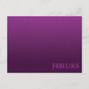 Cartão Postal Cartão-postal de mistura de pele roxa