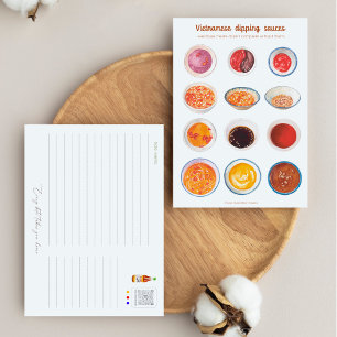 Cartão Postal Cartão-postal de molhos de estampagem vietnamita