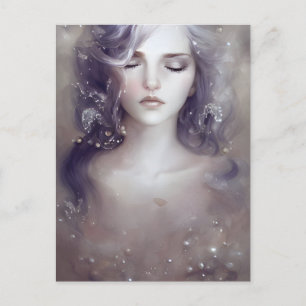 Cartão Postal Cartão-postal de mulher pacífica