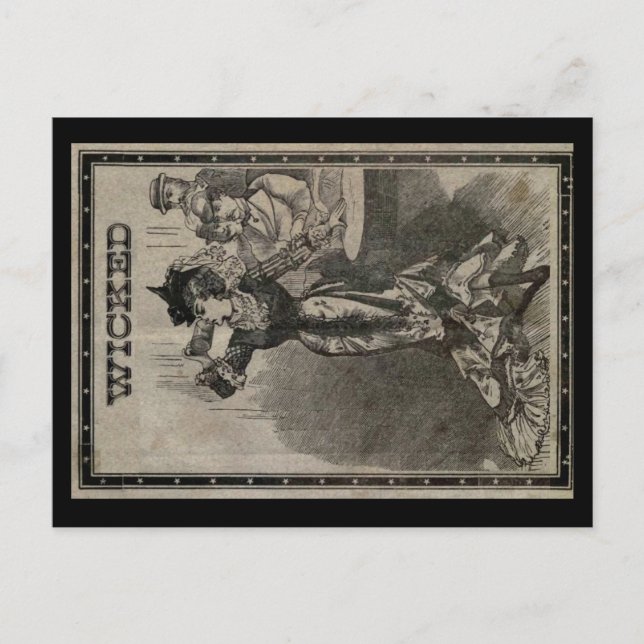 Cartão Postal Cartão-postal de mulher perversa (Frente)