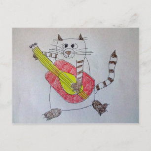 Cartão Postal Cartão-postal de música para reprodução