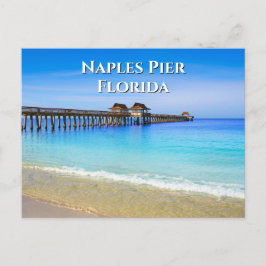 Cartão Postal Cartão-postal de Nápoles Pier Florida Blue Ocean