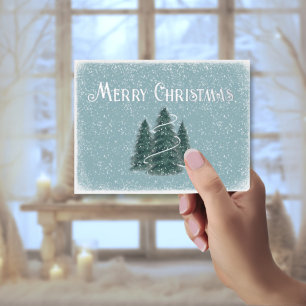 Cartão Postal Cartão-postal de Natal Blue Spruce