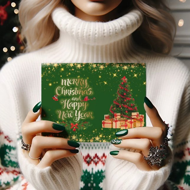 Cartão Postal Cartão-postal de Natal brilhante (Criador carregado)