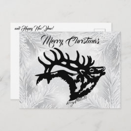 Cartão Postal Cartão-postal de Natal Bull Elk