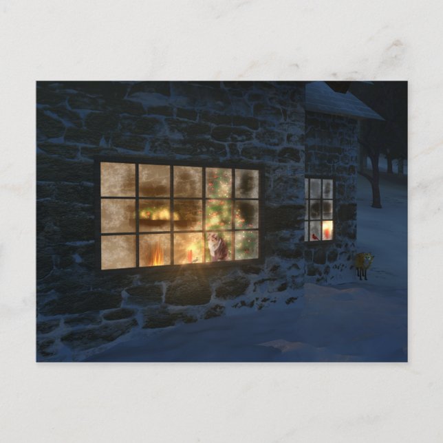 Cartão Postal Cartão-postal de Natal Cwm (Frente)