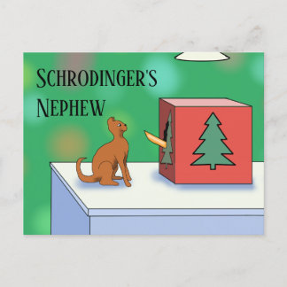 Cartão Postal Cartão-postal de Natal de Schrodinger e Nephew