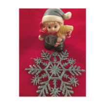 Cartão-postal de Natal do pequeno Elf