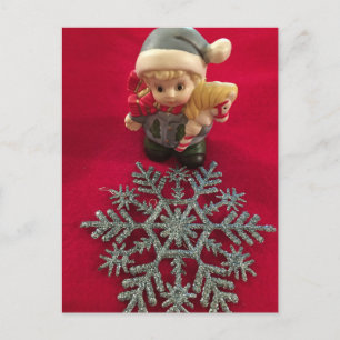 Cartão Postal Cartão-postal de Natal do pequeno Elf