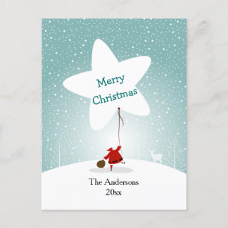 Cartão Postal Cartão-postal de Natal em Estrela