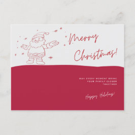 Cartão Postal Cartão-postal de Natal Feliz para papais noeis