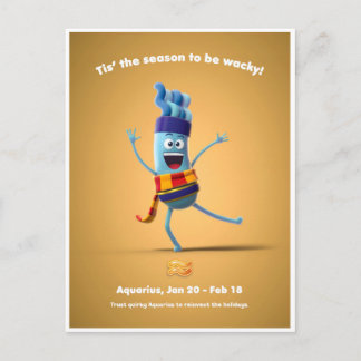 Cartão Postal Cartão-postal de Natal para Aquarius