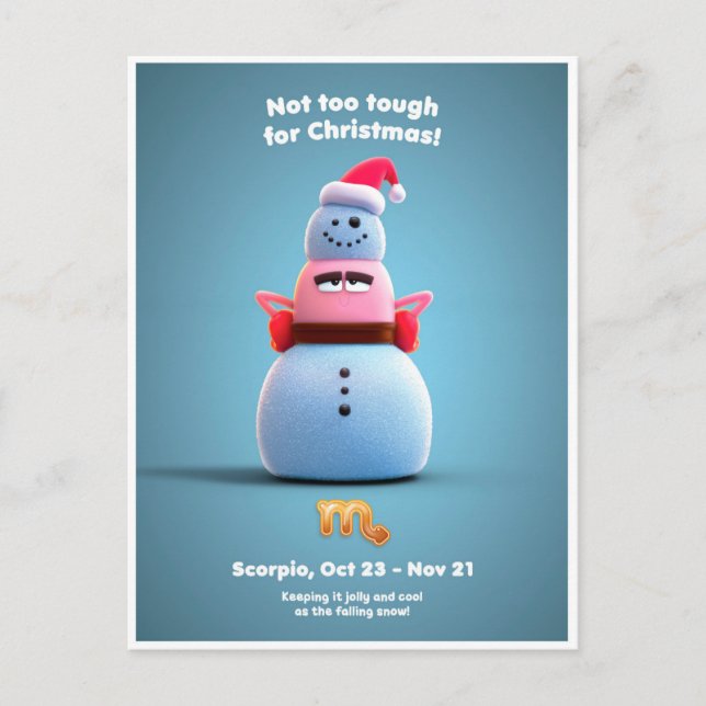 Cartão Postal Cartão-postal de Natal para Scorpio (Frente)