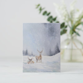 Cartão Postal Cartão-postal de Natal para Veado - Festivo