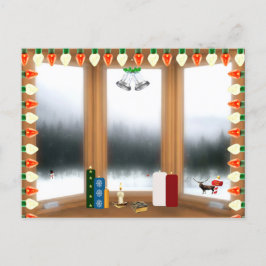 Cartão Postal Cartão-postal de Natal Santa