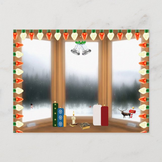 Cartão Postal Cartão-postal de Natal Santa (Frente)