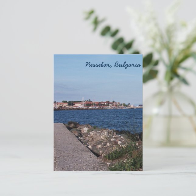 Cartão Postal Cartão-postal de Nessebar, Bulgária (Em pé/Frente)