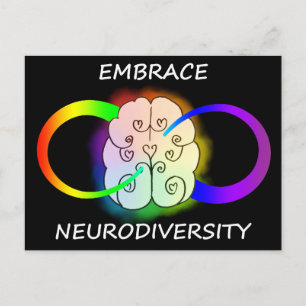 Cartão Postal Cartão-postal de Neurodiversidade Embrace
