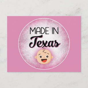 Cartão Postal Cartão-postal de Nova Menina Rosa, Engraçado, Texa