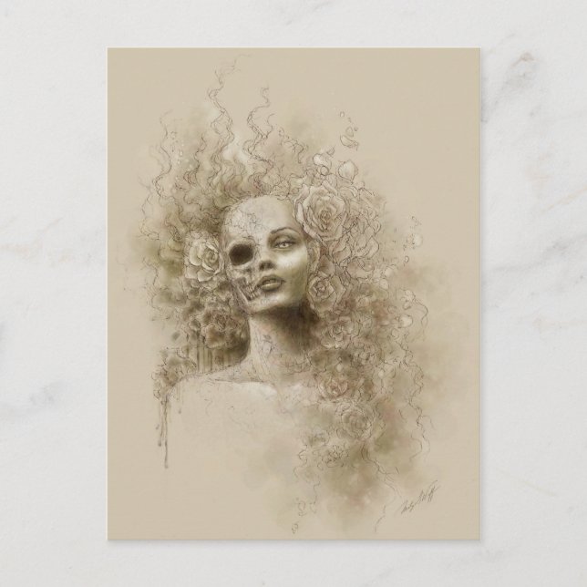 Cartão Postal Cartão-postal de Oblivion Macabre Fantasy (Frente)