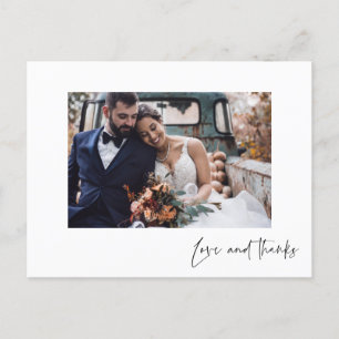 Cartão Postal Cartão-postal de Obrigados e amor