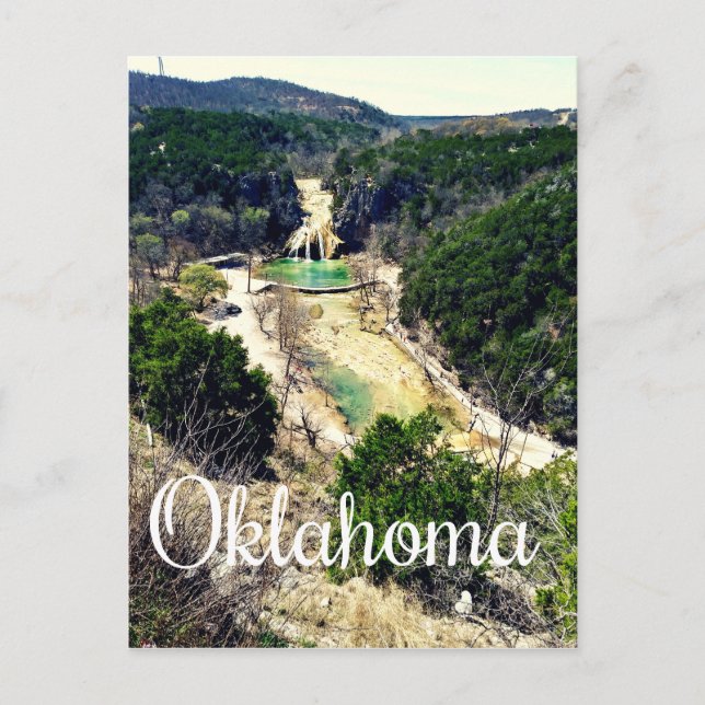 Cartão Postal Cartão-postal de Oklahoma Turner Falls (Frente)