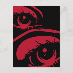 Cartão Postal Cartão-postal de Olhos Assombrados