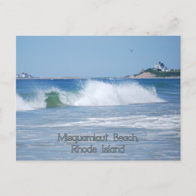 Cartão Postal Cartão-postal de Onda Oceânica quebrado (Frente)