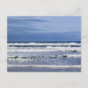 Cartão Postal Cartão-postal de ondas poderosas no Oceano Pacíf